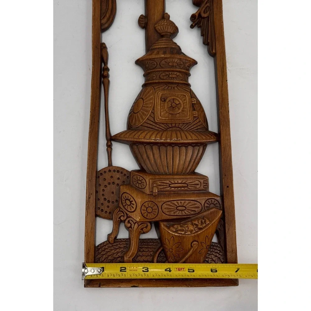 Vintage Burwood Colonial Hearth Kitchen Wall Plaque Homestead Decor